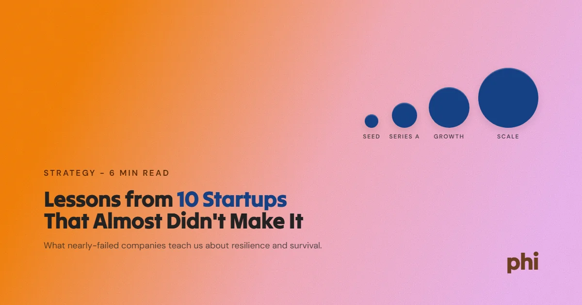 Lessons from 10 Almost Failed Startups That Succeeded