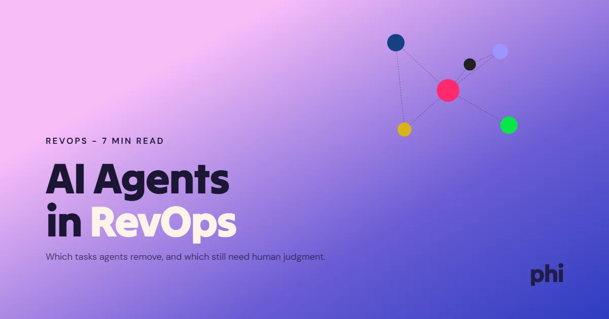 AI Agents in RevOps: What They Actually Fix Today