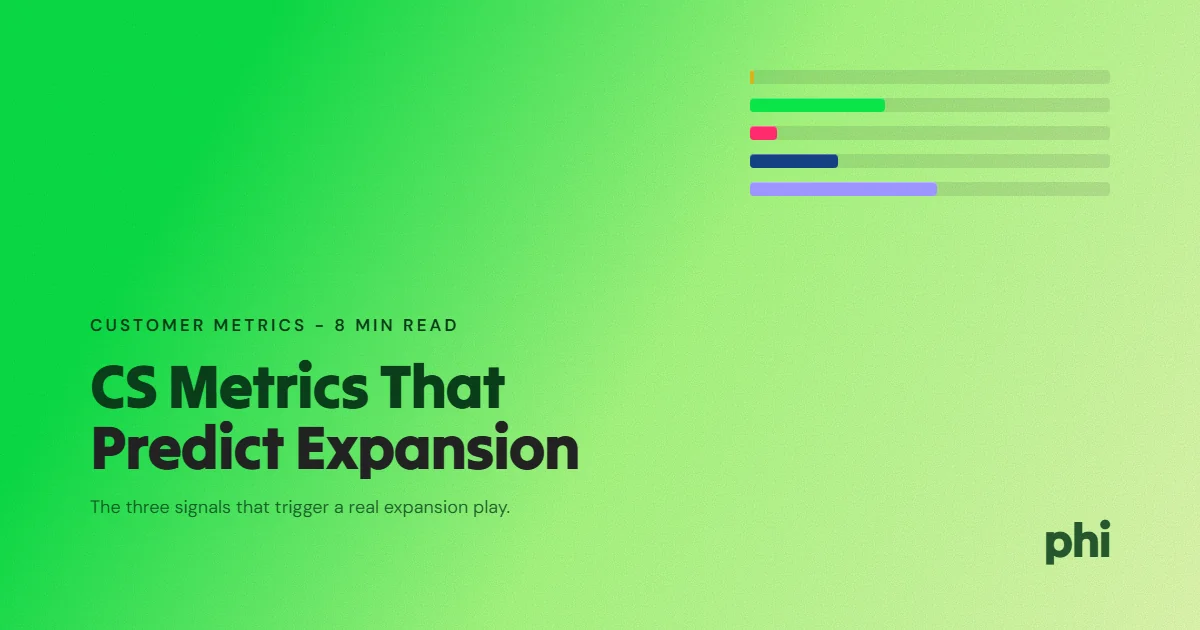 CS Metrics That Actually Predict Expansion Revenue