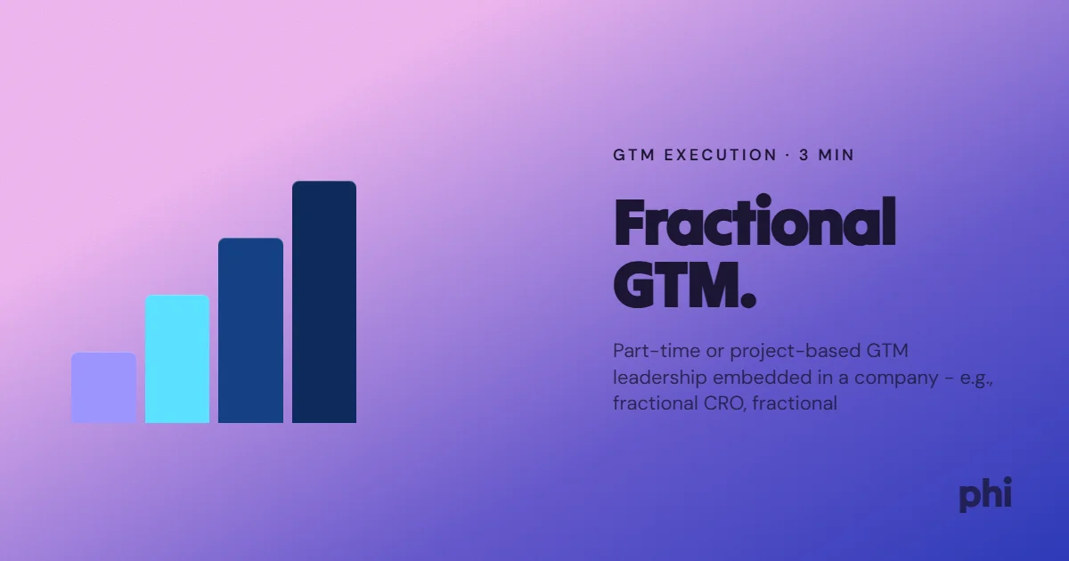 What is Fractional GTM?