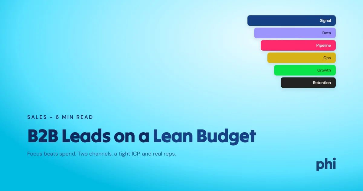 How to Generate B2B Leads on a Lean Budget