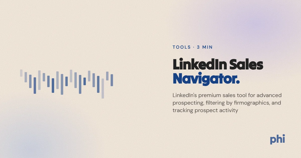 What is LinkedIn Sales Navigator?