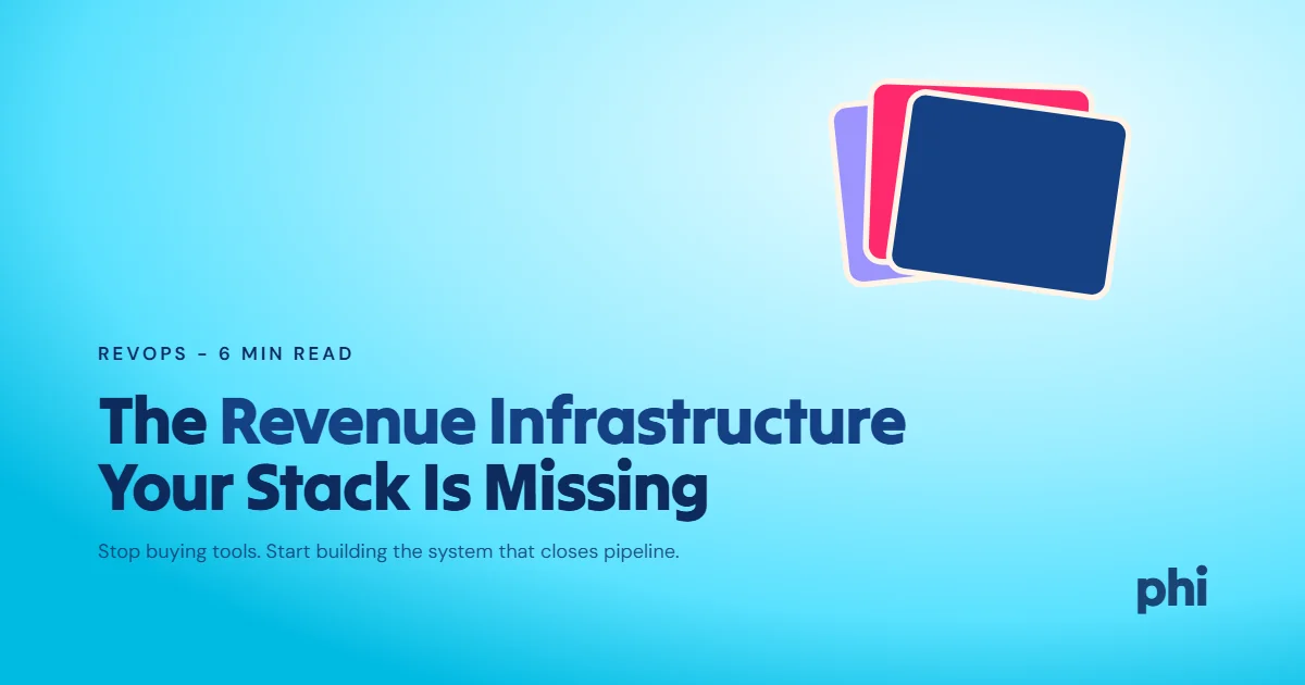 Revenue Infrastructure Explained for B2B Founders Who Are Tired of Buying Software