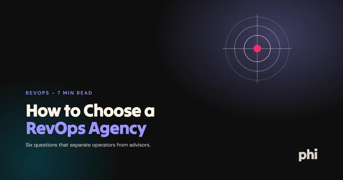 Six Questions to Ask Before Hiring a RevOps Agency
