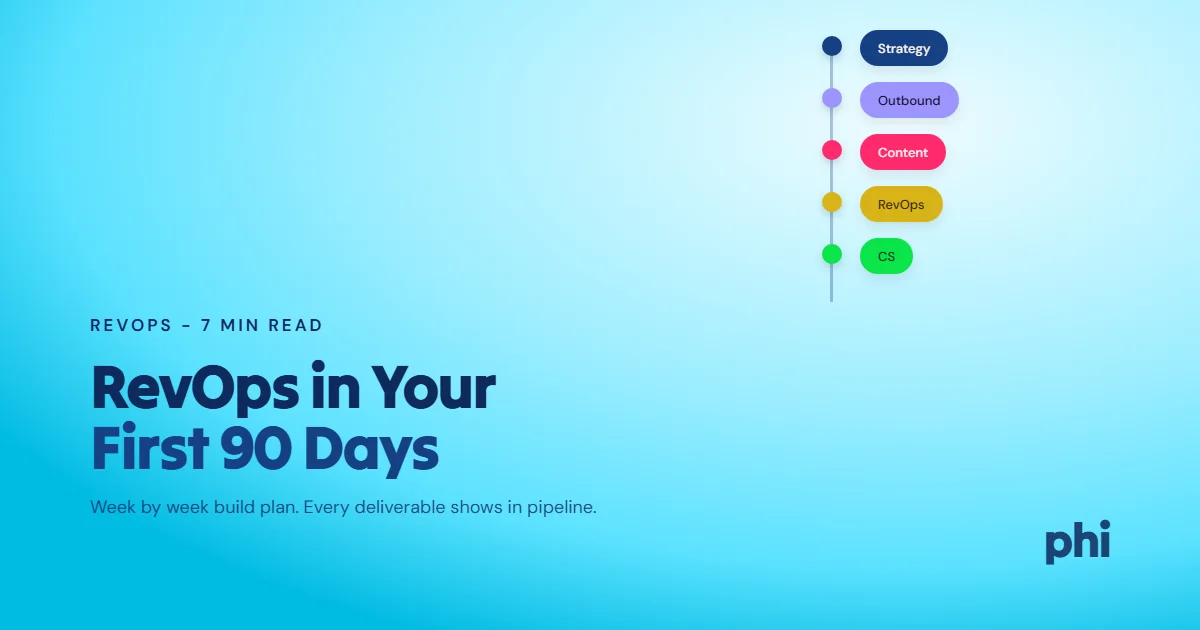 RevOps for Startups: What to Build in Your First 90 Days