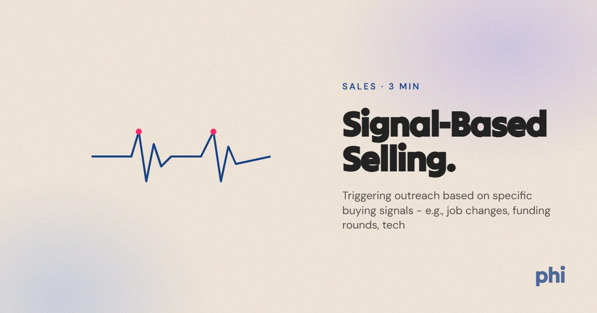What is Signal-Based Selling?
